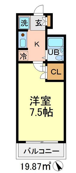 東京都世田谷区桜丘1(マンション)の賃貸物件の間取り