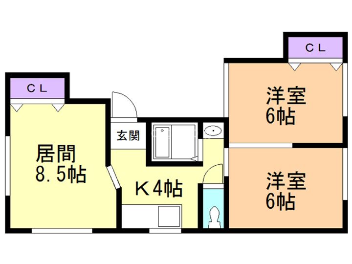 メゾンYUKIの間取り