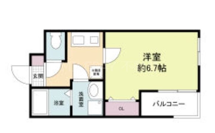 兵庫県神戸市兵庫区水木通8(アパート)の賃貸物件の間取り