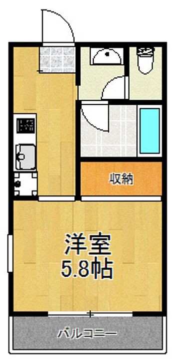 神奈川県川崎市幸区古市場1(アパート)の賃貸物件の間取り