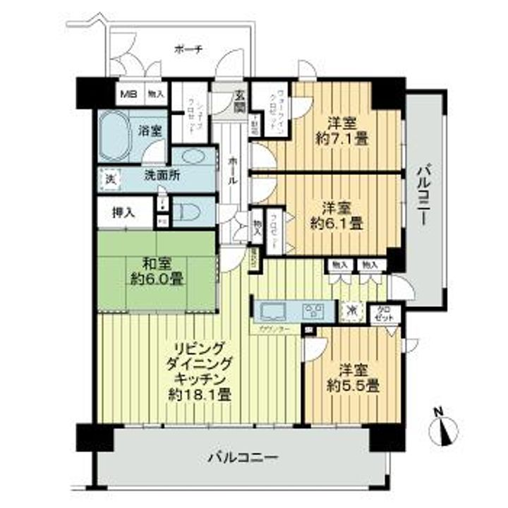 ポレスターステーションシティ本庄の間取り