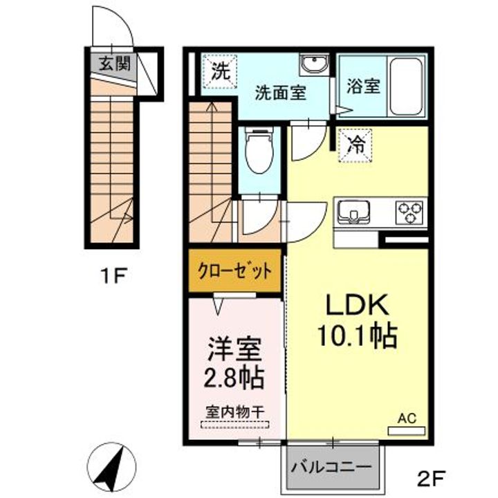 カーサアルマーレの間取り