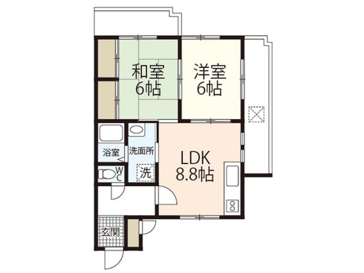 ハーモニーHIRAKIの間取り
