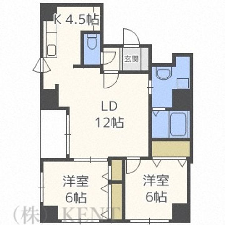 アンディール円山の間取り