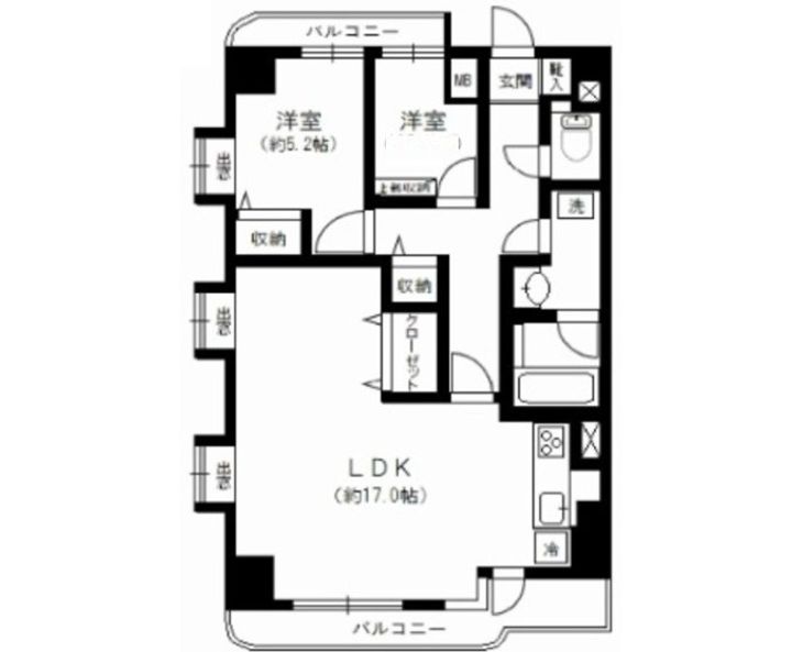 東京都葛飾区東金町7(マンション)の賃貸物件の間取り