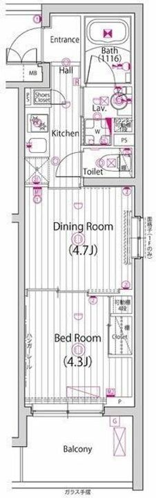 ガーラ・ヴィスタ新板橋の間取り