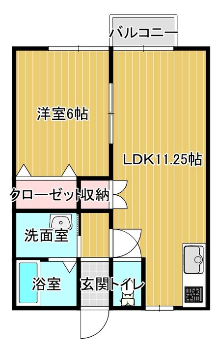 コーポ116の間取り
