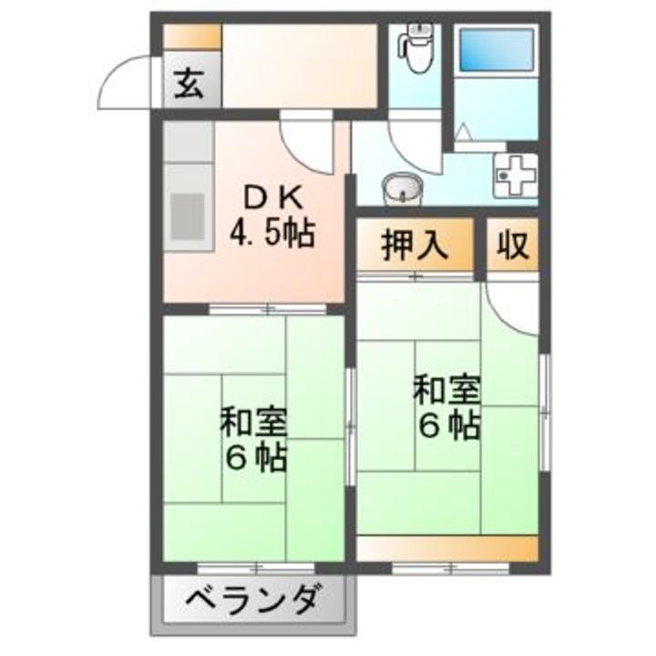 第五セイワハイツの間取り