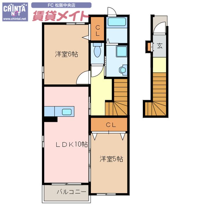 マーシャルAの間取り