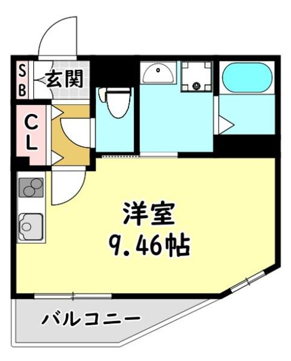大阪府枚方市出口5(アパート)の賃貸物件の間取り