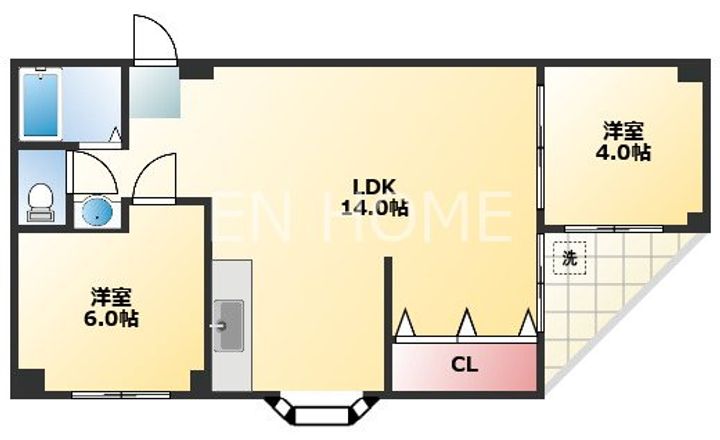 明星合同ハイツの間取り