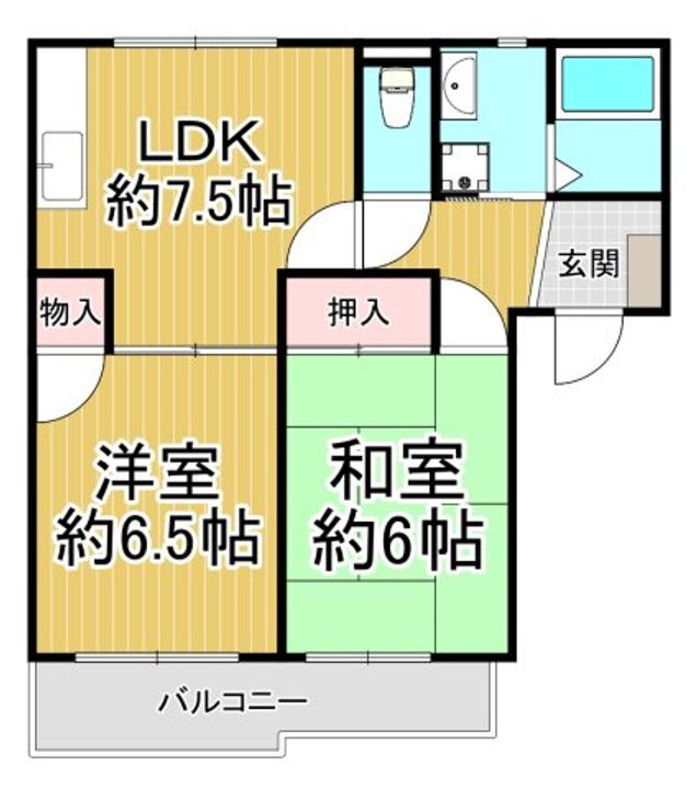 サンハイツヴィレッジ1の間取り