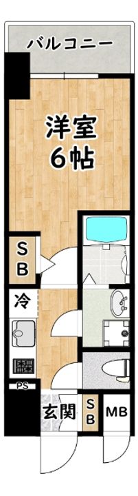 エスリード大阪プライムゲートの間取り
