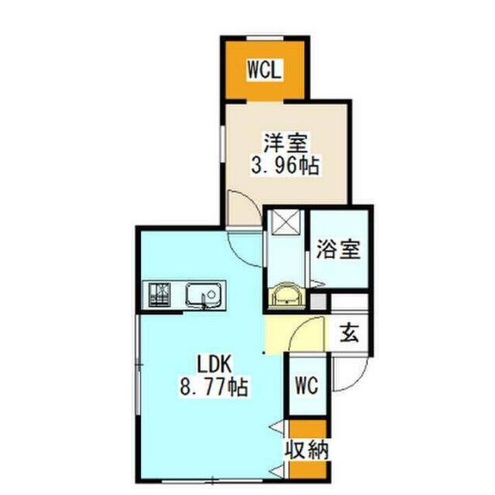 神奈川県横須賀市鷹取2(アパート)の賃貸物件の間取り