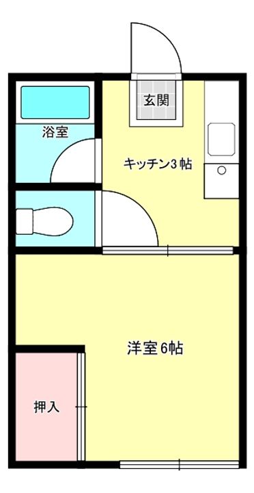 コーポ可沼の間取り