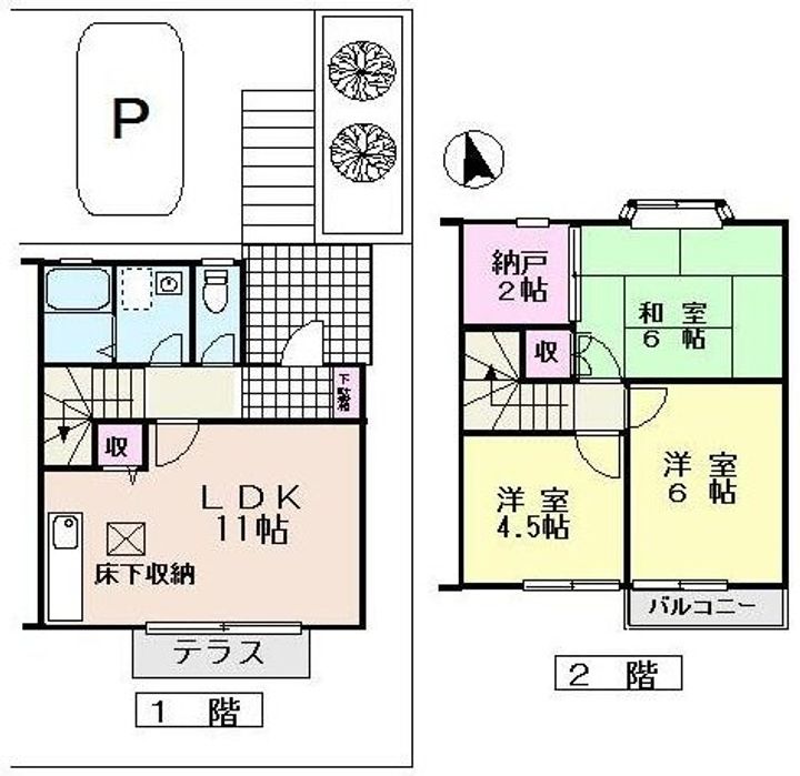 神奈川県横浜市都筑区茅ケ崎南5(一戸建)の賃貸物件の間取り