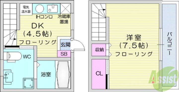 スターヒル木町の間取り