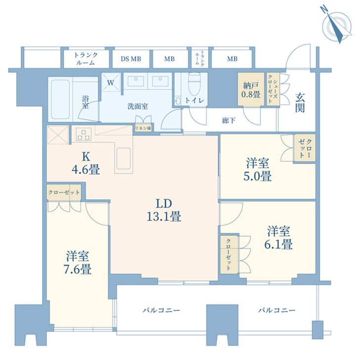 プラウドタワー渋谷の間取り