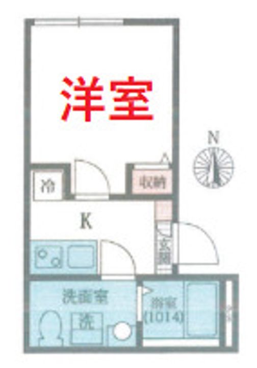 東京都大田区大森中2(マンション)の賃貸物件の間取り