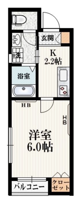 東京都中野区上高田5(マンション)の賃貸物件の間取り