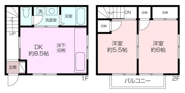 神奈川県横須賀市久村(一戸建)の賃貸物件の間取り