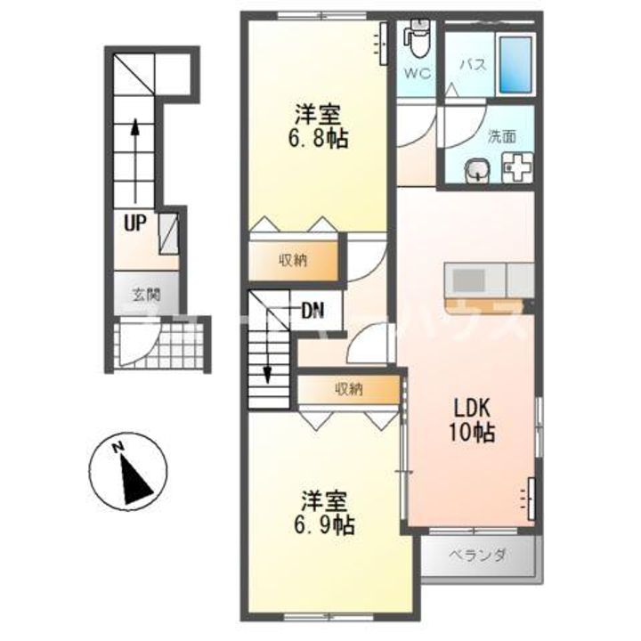 Pension richesseII(パンション リシェスII)の間取り