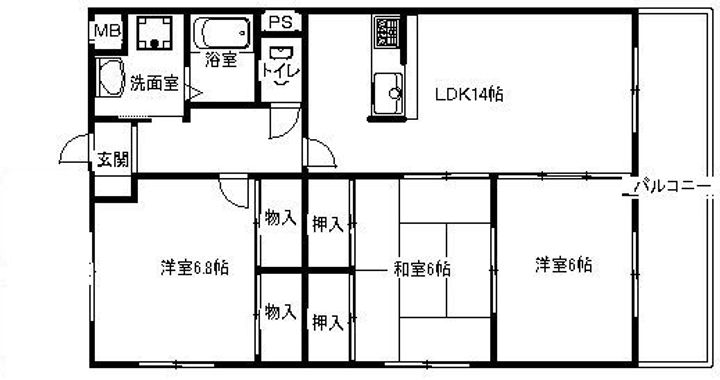 ユーミー東原の間取り