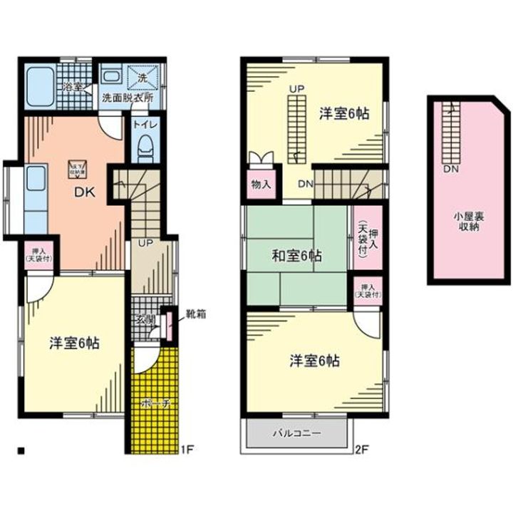 東京都北区上十条5(一戸建)の賃貸物件の間取り