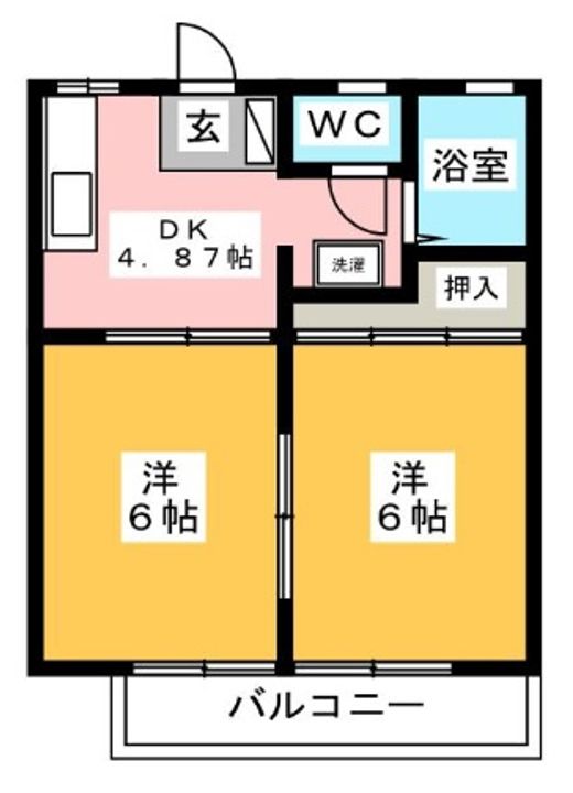 サンハイツBの間取り