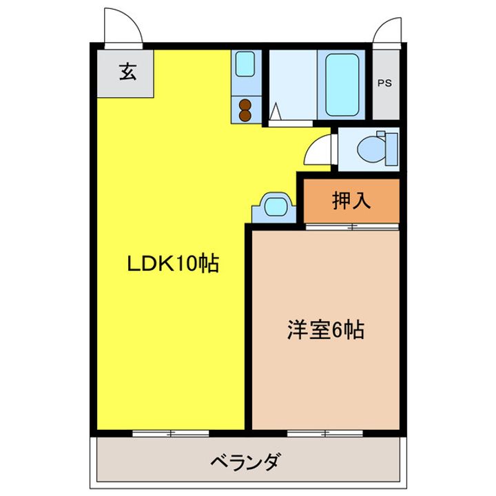 エステート・ミト A棟の間取り