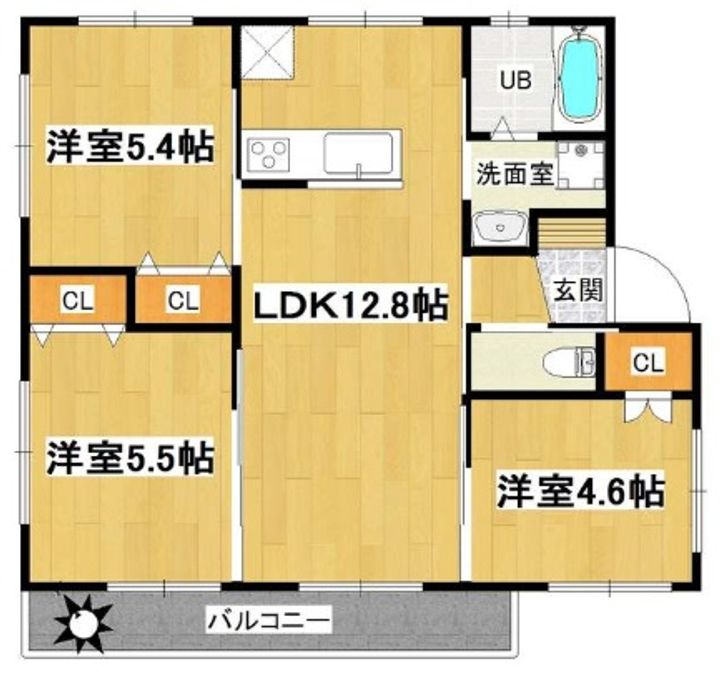 A Flats(TA)の間取り