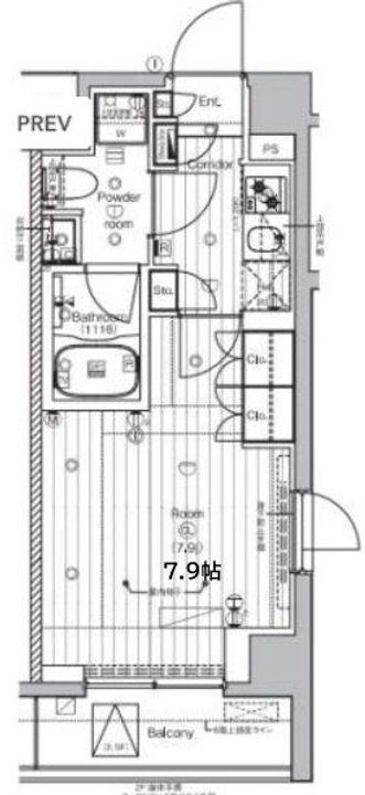 東京都北区豊島6(マンション)の賃貸物件の間取り