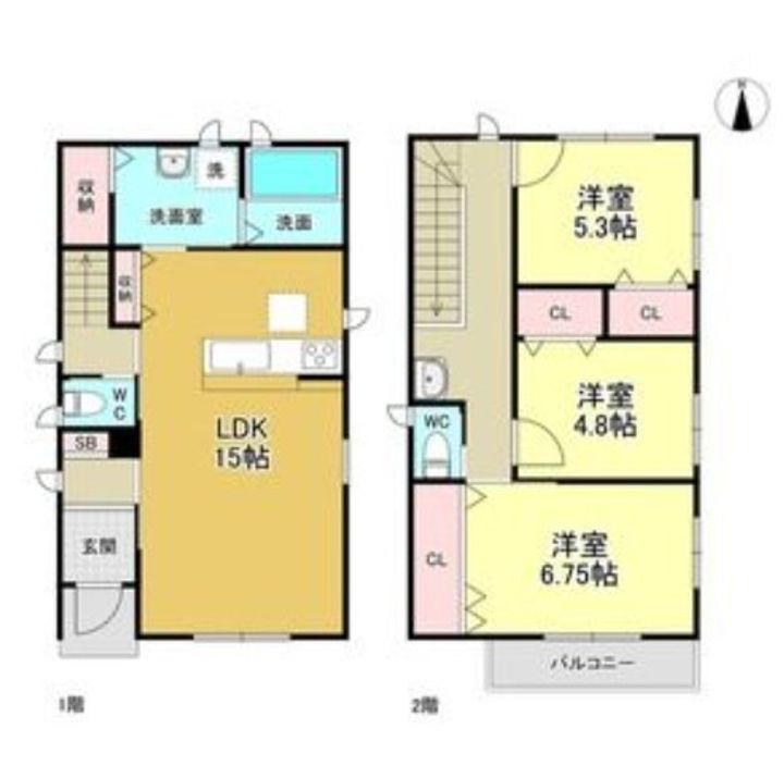 埼玉県さいたま市大宮区天沼町1(一戸建)の賃貸物件の間取り