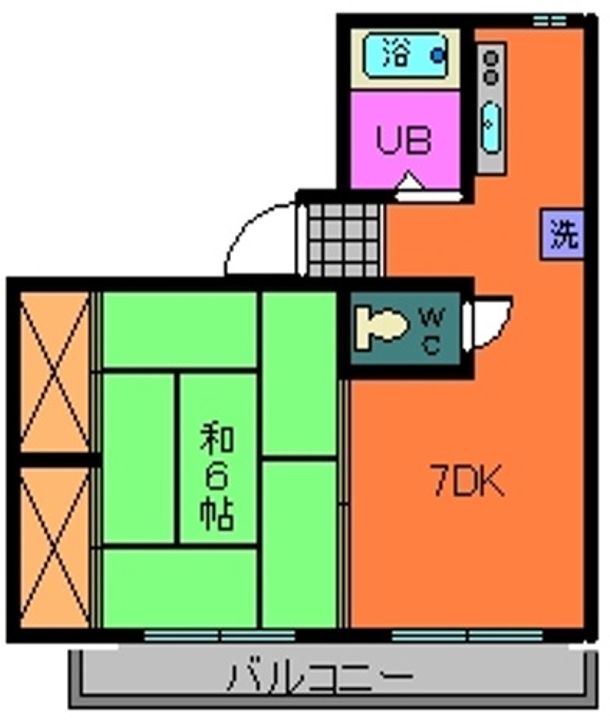 福島県郡山市富久山町久保田字水口(マンション)の賃貸物件の間取り