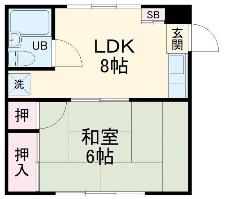 ハイムオオヤマの間取り