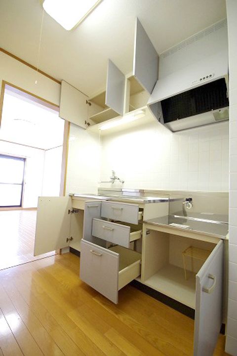 ドリームタウン三和B棟のキッチン