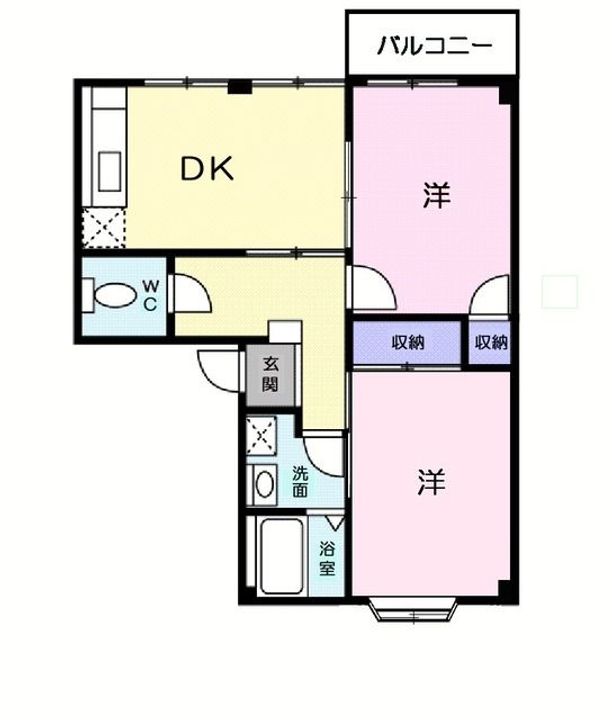 新潟県新発田市城北町2(アパート)の賃貸物件の間取り