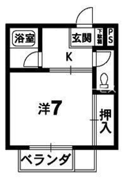 徳島県徳島市応神町古川字戎子野(アパート)の賃貸物件の間取り