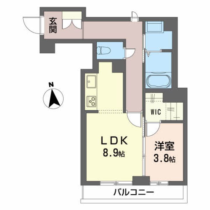 グランメゾン アムール錦町の間取り