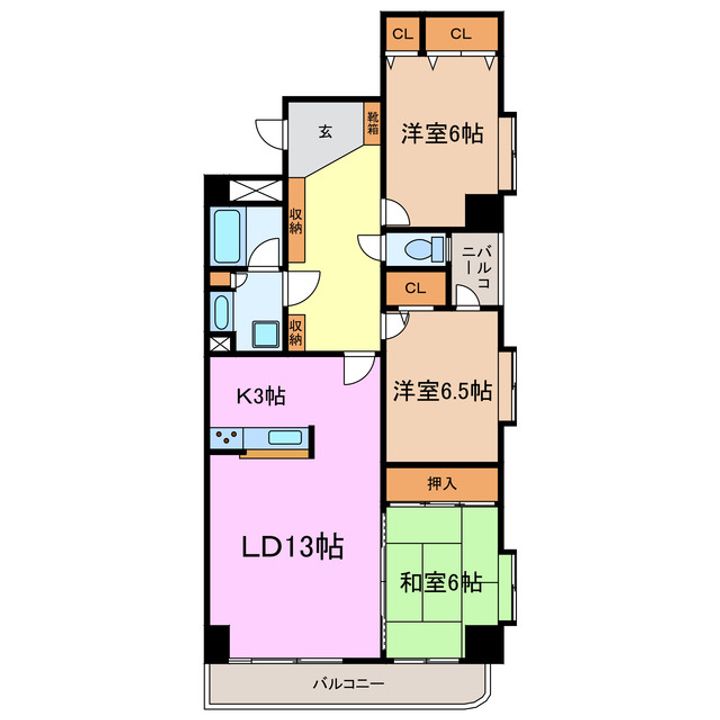 オーシャン50日進駅前の間取り