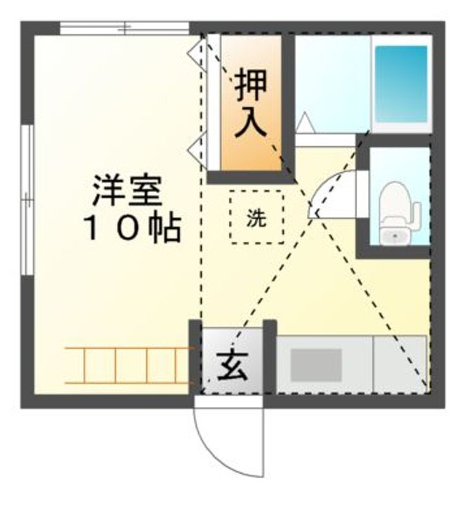 Nowhere roomの間取り