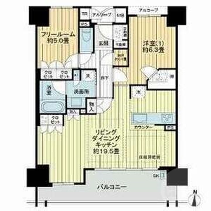 グランカサーレ北千里の間取り