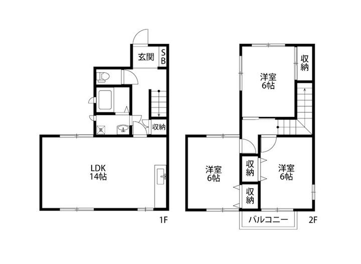 新潟県新潟市中央区近江2(一戸建)の賃貸物件の間取り