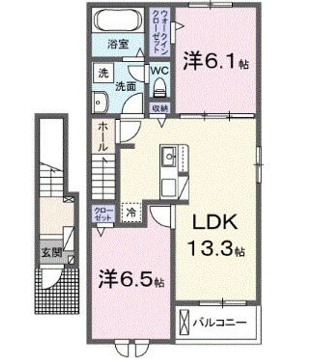 エスタブレBの間取り