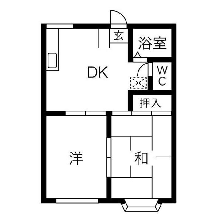 エル・ガーデン Cの間取り