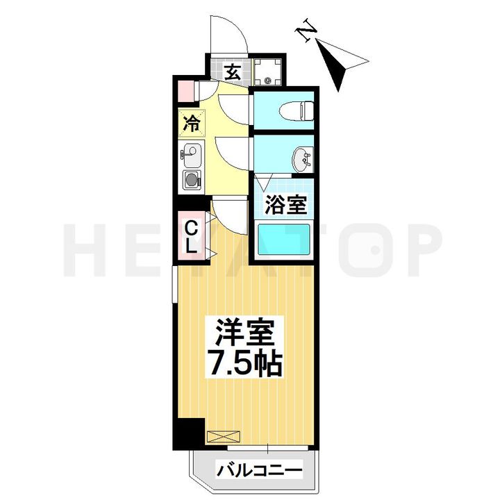 愛知県名古屋市南区桜本町(マンション)の賃貸物件の間取り