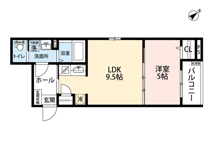 福岡県福岡市南区塩原3(アパート)の賃貸物件の間取り