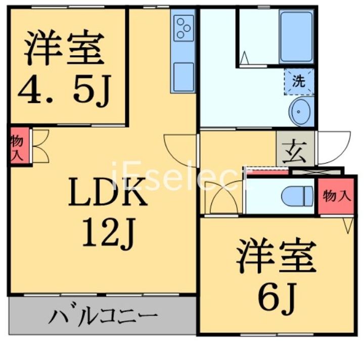 幸町レジデンスの間取り