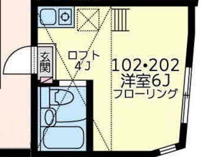 神奈川県横浜市磯子区上中里町(アパート)の賃貸物件の間取り