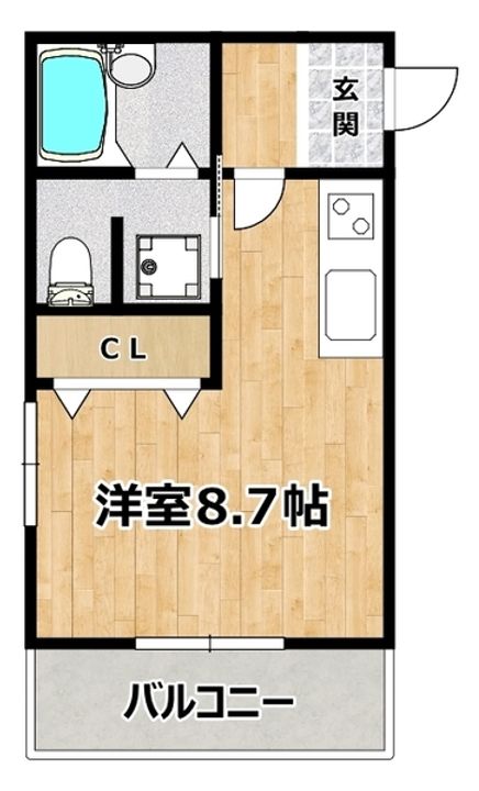 コンフォール姫島の間取り